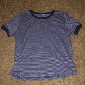 Blue striped tee